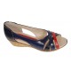 Pantofi dama decupati cu platforme lucrati din piele naturala S306RNBL Pantofi dama decupati cu platforme lucrati din piele naturala S306RNBL