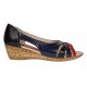 Pantofi dama decupati cu platforme lucrati din piele naturala S306RNBL Pantofi dama decupati cu platforme lucrati din piele naturala S306RNBL