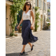 Sandale dama negre din piele naturala, cu detalii multicolore – elegante, feminine si usor de remarcat S33NCOL