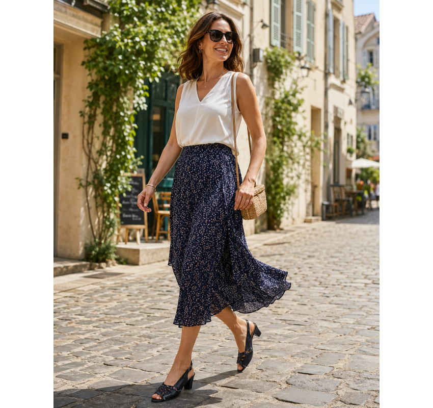 Sandale dama negre din piele naturala, cu detalii multicolore – elegante, feminine si usor de remarcat S33NCOL
