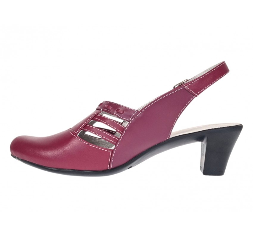 Sandale dama elegante din piele naturala – model Ciclam, confort premium S33VIS