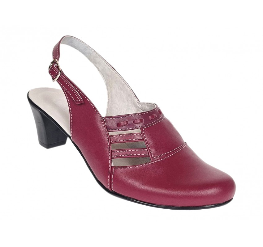 Sandale dama elegante din piele naturala – model Ciclam, confort premium S33VIS
