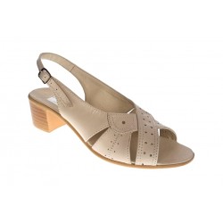 Sandale dama din piele naturala box, S34BEJ