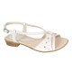Sandale dama albe din piele naturala  - S36A