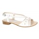 Sandale dama albe din piele naturala  - S36A