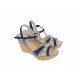 Sandale dama, din piele naturala, Toc 8 cm, Albastru, Color, S47BL1 Sandale dama, din piele naturala, Toc 8 cm, Albastru, Color, S47BL1