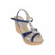 Sandale dama, din piele naturala, Toc 8 cm, Albastru, Color, S47BL1 Sandale dama, din piele naturala, Toc 8 cm, Albastru, Color, S47BL1