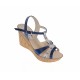 Sandale dama, din piele naturala, Toc 8 cm, Albastru, Color, S47BL1 Sandale dama, din piele naturala, Toc 8 cm, Albastru, Color, S47BL1