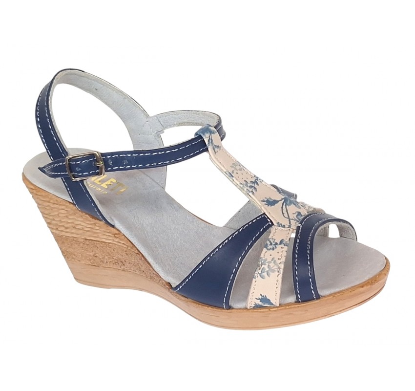 Sandale dama, din piele naturala, Toc 8 cm, Albastru, Color, S47BL1 Sandale dama, din piele naturala, Toc 8 cm, Albastru, Color, S47BL1