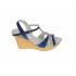 Sandale dama, din piele naturala, Toc 8 cm, Albastru, Color 2, S47BL2