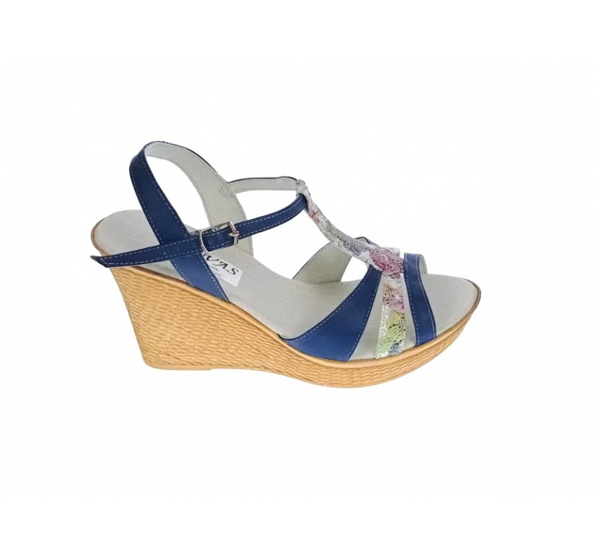 Sandale dama, din piele naturala, Toc 8 cm, Albastru, Color 2, S47BL2 Sandale dama, din piele naturala, Toc 8 cm, Albastru, Color 2, S47BL2
