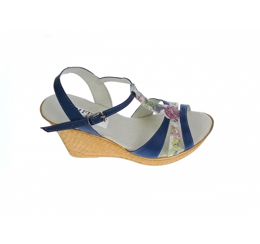 Sandale dama, din piele naturala, Toc 8 cm, Albastru, Color 2, S47BL2 Sandale dama, din piele naturala, Toc 8 cm, Albastru, Color 2, S47BL2
