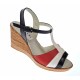 Sandale dama, din piele naturala, Platforme 8cm, negru-alb-rosu, piele box - S47NARBOX Sandale dama, din piele naturala, Platforme 8cm, negru-alb-rosu, piele box - S47NARBOX