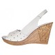 Sandale dama din piele naturala cu platforme de 10cm Alb Color S47XACOL