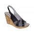 Sandale dama din piele naturala cu platforme de 10cm Negre Color S47XNCOL