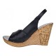 Sandale dama din piele naturala cu platforme de 10cm Negre Color S47XNCOL
