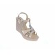 Sandale dama, din piele naturala, Bej - Lac, Color, cu platforme de 11 cm, S49BLCOLOR Sandale dama, din piele naturala, Bej - Lac, Color, cu platforme de 11 cm, S49BLCOLOR