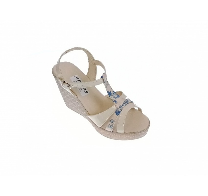 Sandale dama, din piele naturala, Bej - Lac, Color, cu platforme de 11 cm, S49BLCOLOR Sandale dama, din piele naturala, Bej - Lac, Color, cu platforme de 11 cm, S49BLCOLOR