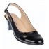 Pantofi dama decupati din piele naturala toc de 5 cm S511NL