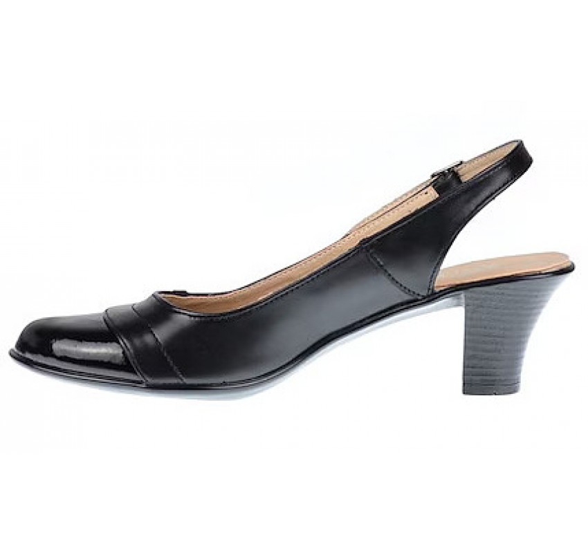 Pantofi dama decupati din piele naturala toc de 5 cm S511NL Pantofi dama decupati din piele naturala toc de 5 cm S511NL