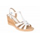 Sandale dama din piele naturala cu platforme Alb Box - S51ABOX