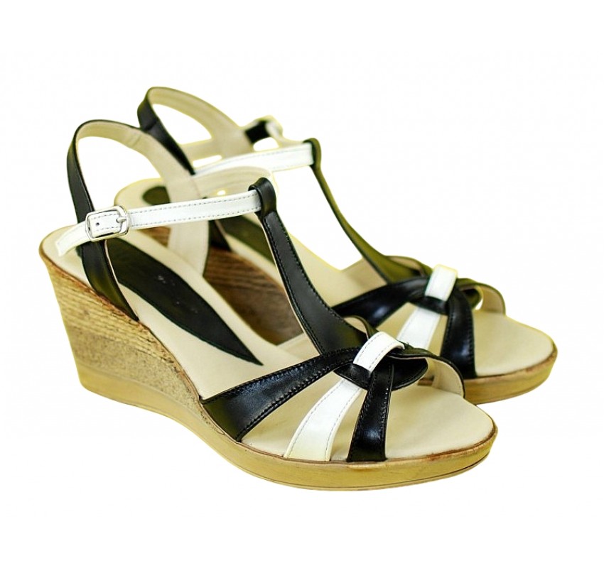 Sandale dama din piele naturala, cu platforma - S51NA Sandale dama din piele naturala, cu platforma - S51NA