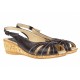Marimea 36 Sandale dama casual din piele naturala maro S52MA