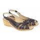 Marimea 36 Sandale dama casual din piele naturala maro S52MA