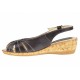 Marimea 36 Sandale dama casual din piele naturala maro S52MA