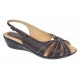 Marimea 38 Sandale dama casual din piele naturala maro S52MN