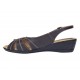 Marimea 38 Sandale dama casual din piele naturala maro S52MN