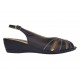 Marimea 38 Sandale dama casual din piele naturala maro S52MN