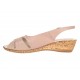 Marimea 39 Sandale dama casual din piele naturala Nude S52NUDE