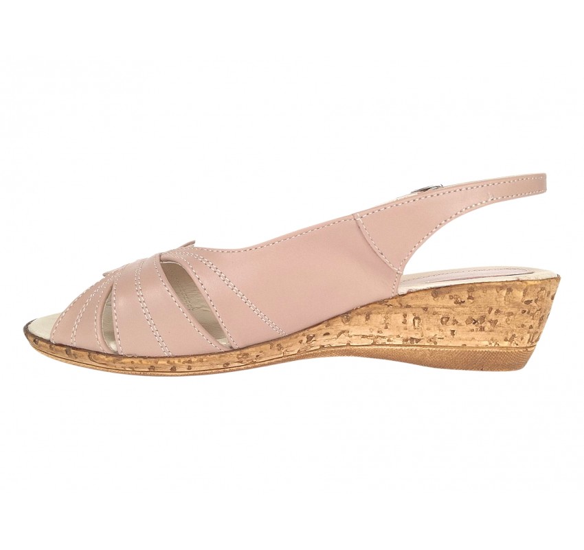 Marimea 39 Sandale dama casual din piele naturala Nude S52NUDE