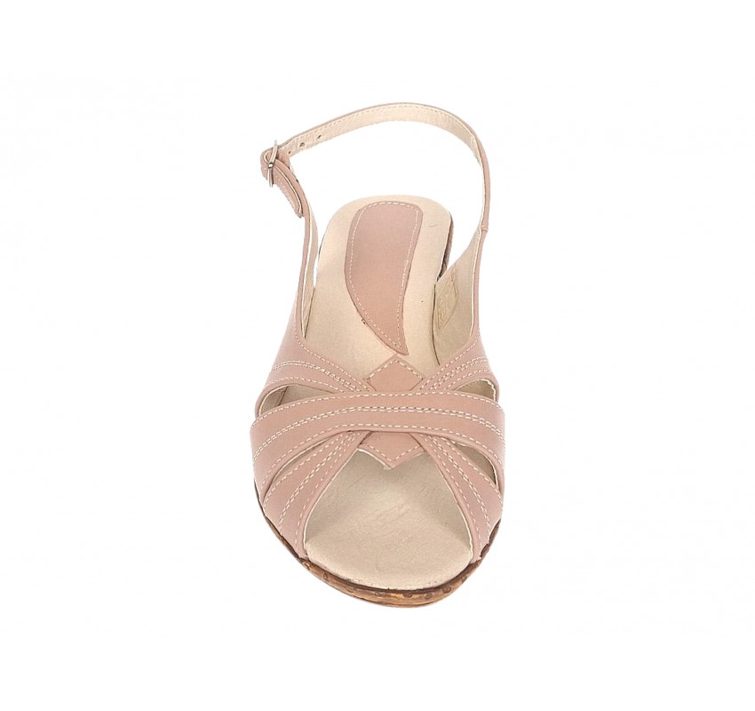 Marimea 39 Sandale dama casual din piele naturala Nude S52NUDE