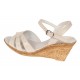 Sandale dama din piele naturala bej box - S5BEJ