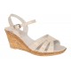 Sandale dama din piele naturala bej box - S5BEJ