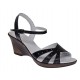 Sandale dama negre din piele naturala cu platforme de 6 cm S5N Sandale dama negre din piele naturala cu platforme de 6 cm S5N