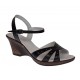 Sandale dama negre din piele naturala cu platforme de 6 cm S5N Sandale dama negre din piele naturala cu platforme de 6 cm S5N