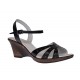 Sandale dama negre din piele naturala cu platforme de 6 cm S5N Sandale dama negre din piele naturala cu platforme de 6 cm S5N