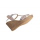 Sandale dama din piele naturala cu platforme de 7cm Nude S61XNUD