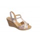 Sandale dama din piele naturala cu platforme de 7cm Nude S61XNUD