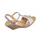 Sandale dama din piele naturala cu platforme de 7cm Nude S61XNUD