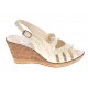 Sandale dama de vara cu platforme de 7 cm, din piele naturala, bej, S64BEJBOX Sandale dama de vara cu platforme de 7 cm, din piele naturala, bej, S64BEJBOX