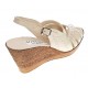 Sandale dama de vara cu platforme de 7 cm, din piele naturala, bej, S64BEJBOX Sandale dama de vara cu platforme de 7 cm, din piele naturala, bej, S64BEJBOX