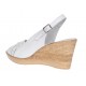 Sandale dama de vara cu platforme de 7 cm, din piele naturala, Alb S66ABOX Sandale dama de vara cu platforme de 7 cm, din piele naturala, Alb S66ABOX
