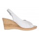 Sandale dama de vara cu platforme de 7 cm, din piele naturala, Alb S66ABOX Sandale dama de vara cu platforme de 7 cm, din piele naturala, Alb S66ABOX