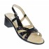 Sandale dama, din piele naturala Lac, Negru, S6LN