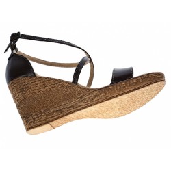 Sandale dama din piele naturala maro - Made in Romania S7MARO