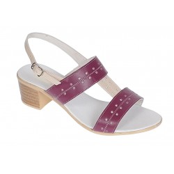 Sandale dama din piele naturala in doua culori Bej cu Grena S7NBEJGR